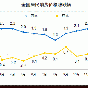 统计局：1月CPI、PPI均大幅上涨