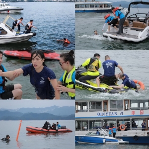 两船相撞，多名游客落水！千岛湖上演水上“救援大片”