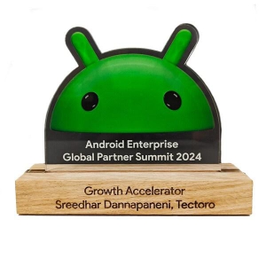 Tectoro Consulting Private Limited在2024年Android企业全球合作伙伴峰会上荣获增长加速器奖