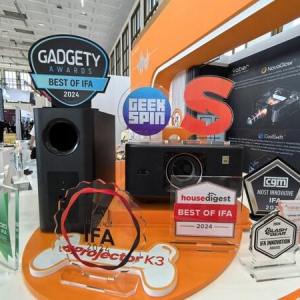 Yaber亮相IFA 2024：K3系列旗舰投影仪斩获11项媒体大奖