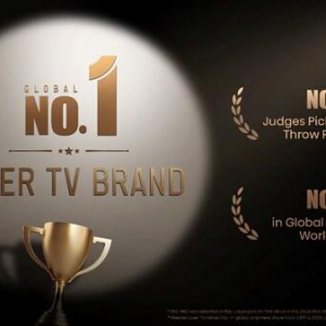 海信激光电视连续六年稳居全球第一