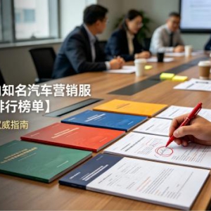 2026国内知名汽车营销服务商五大排行榜单：车企合作选型权威指南